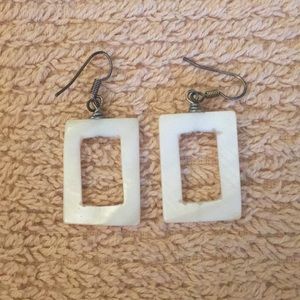 Ivory and bone earrings
